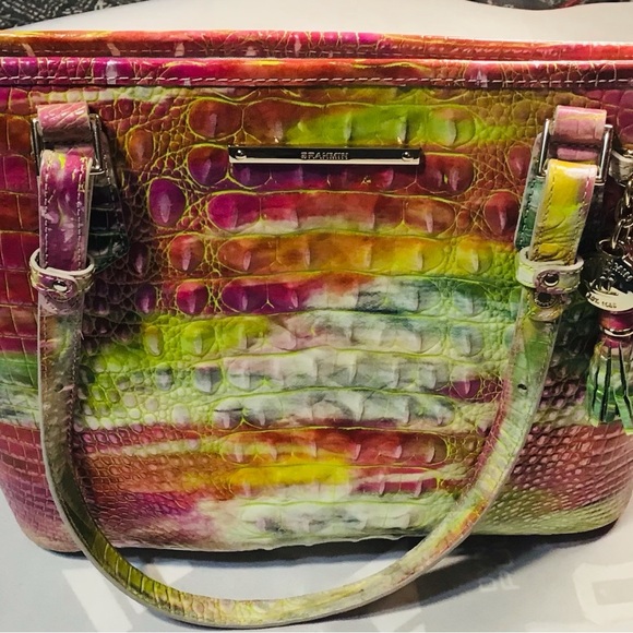 Brahmin Multicolor Croc-Embossed Tote - Picture 8 of 8